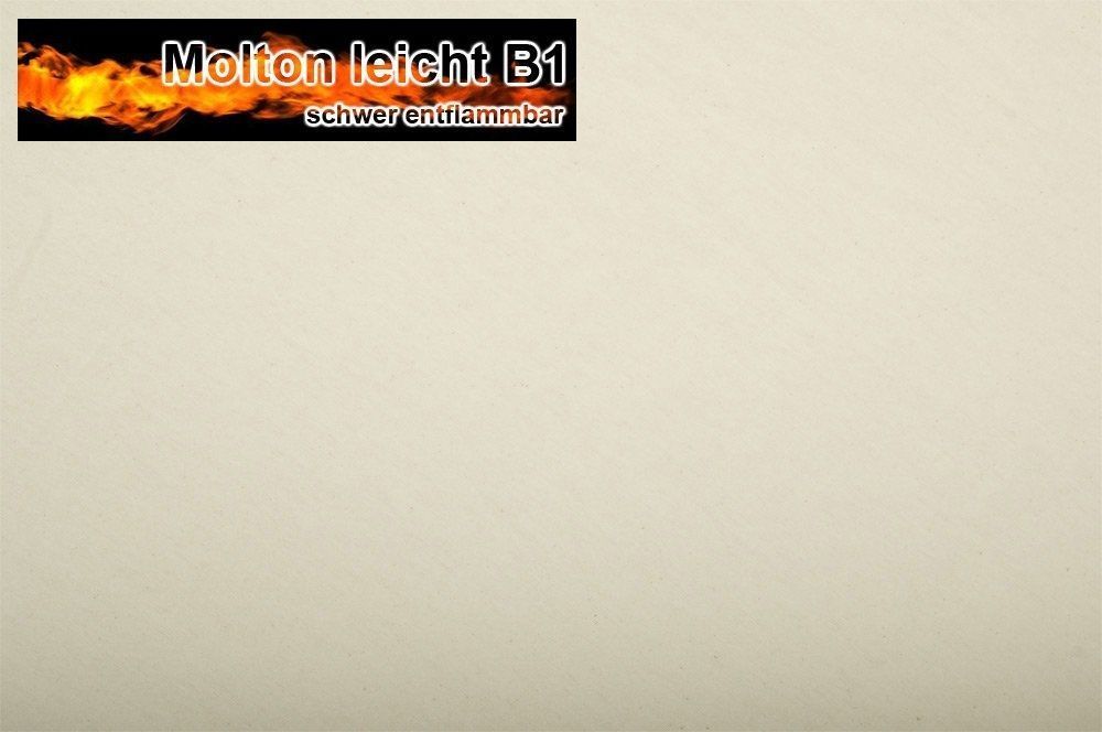 Molton leicht 130 cm B1 Champagner