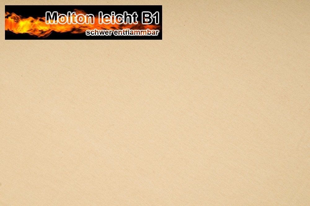 Molton leicht 130 cm B1 Hellbeige