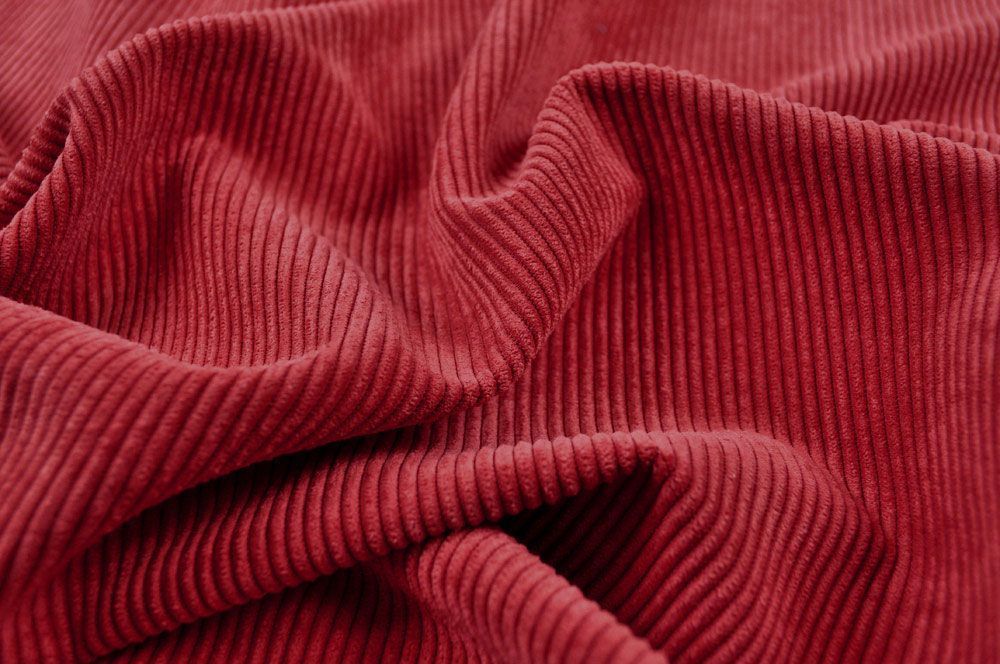 Möbel-Cordstoff deluxe - British Feeling - Dunkelrot 