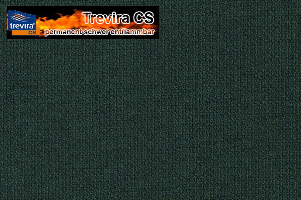 Möbelstoff Trevira CS - Melange Dunkelgrün