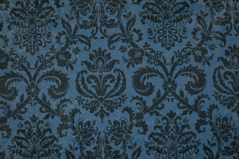 Möbelsamt Damask Rose B1 - Wetcare® Nachtblau