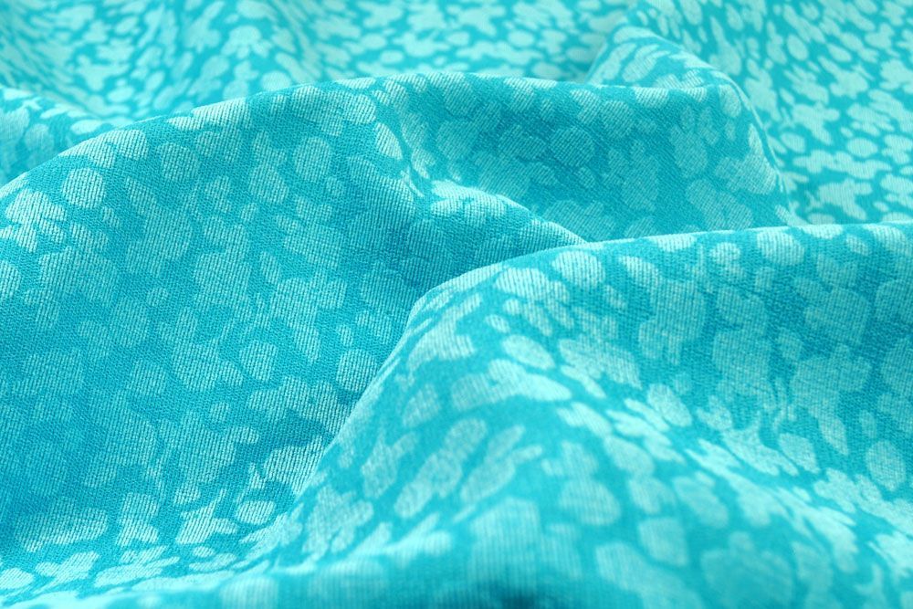 Möbelstoff deluxe - Doggy - Blumen - Türkis