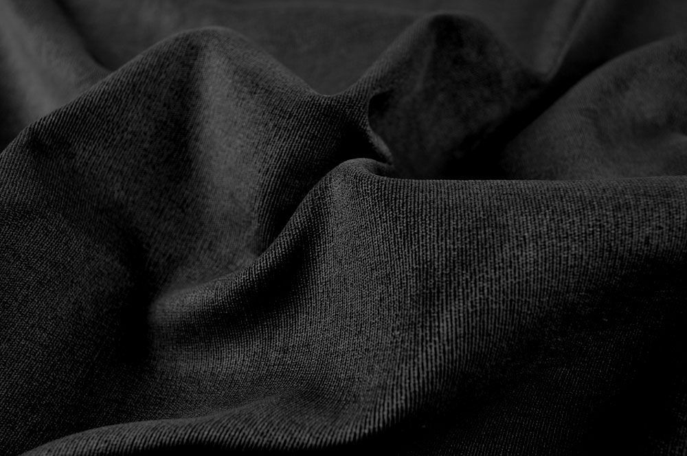 Möbelstoff deluxe - New England - Uni Schwarz