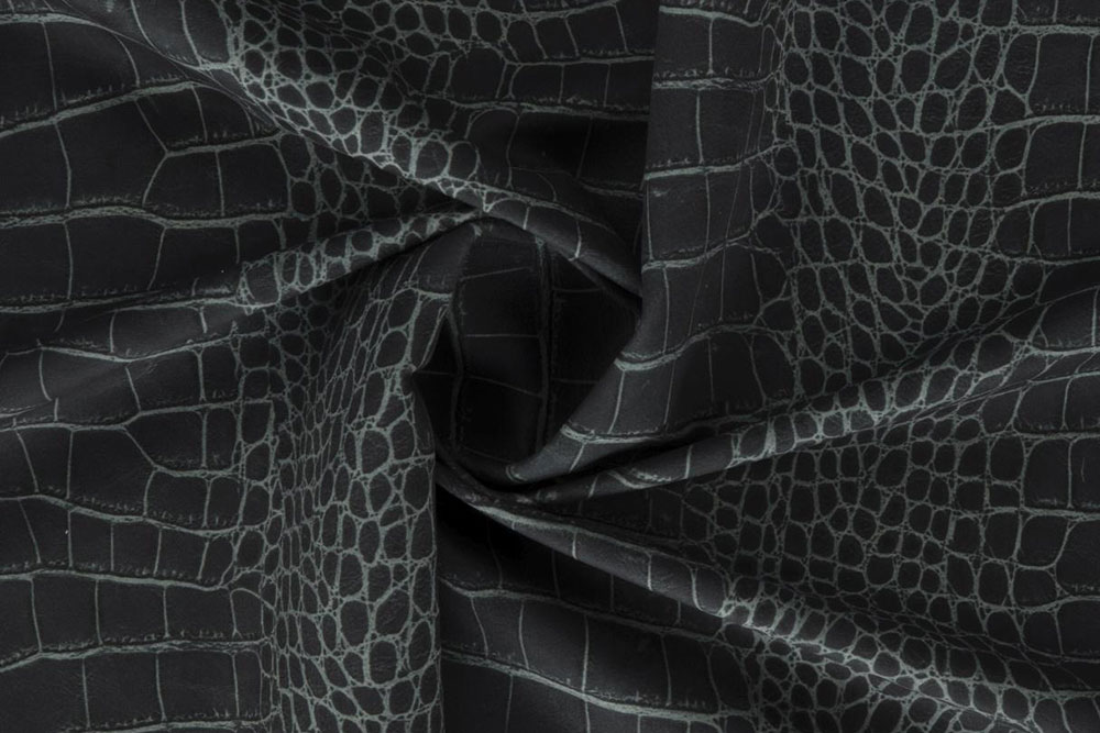 Möbelsamt  - Krokodil - Anthrazit 