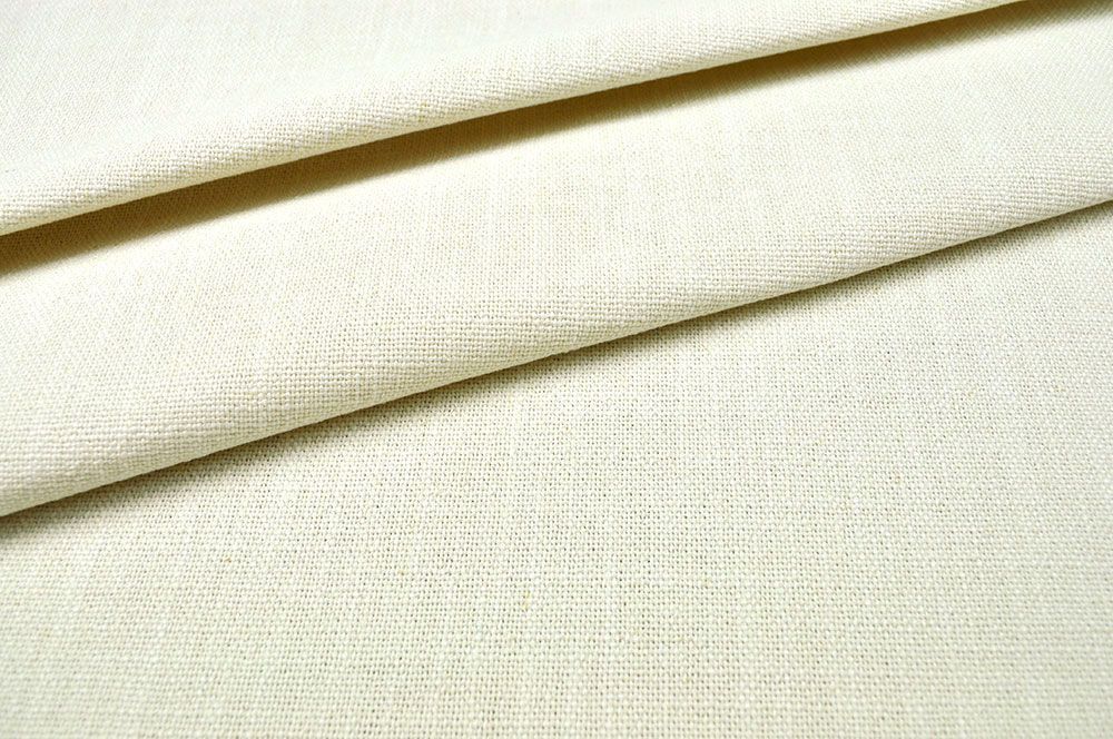 Gardinenstoff schwer - Leinenanteil - Creme 