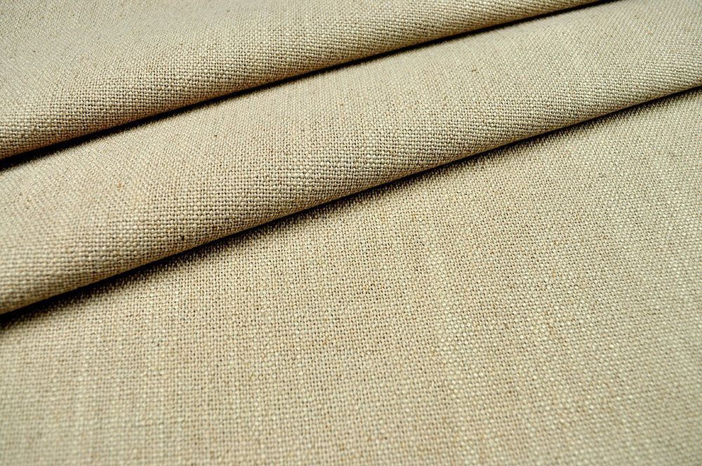 Gardinenstoff schwer - Leinenanteil - Natur 