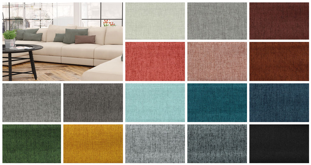 Möbelstoff Leinenoptik - Fein 