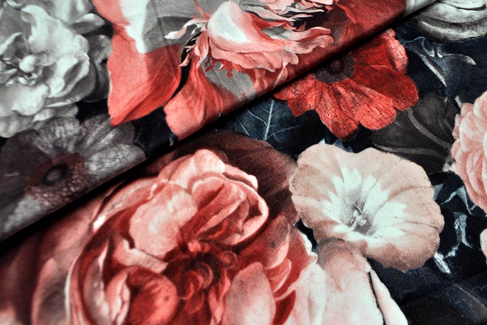 Möbelsamt wasserabweisend - Fleurs de Louise 