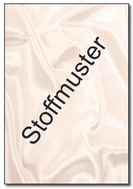 Stoffmuster: Satin Stoff - Creme 