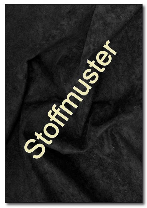 Stoffmuster: Wildleder Imitat - Standard - Schwarz 