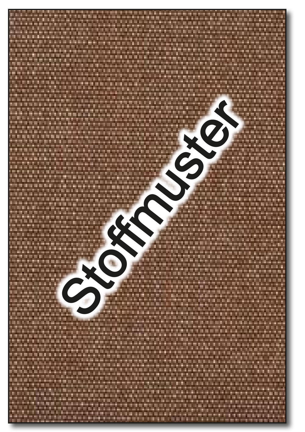 Stoffmuster: Markisenstoff 320 cm - Spain Sun - Uni - Braun Melange 