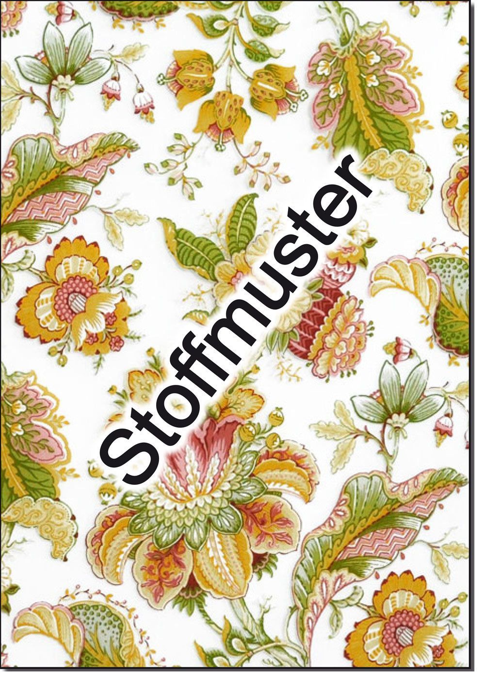 Stoffmuster: Voile deluxe - Tropic Flowers - 280 cm - Rot/Grün
