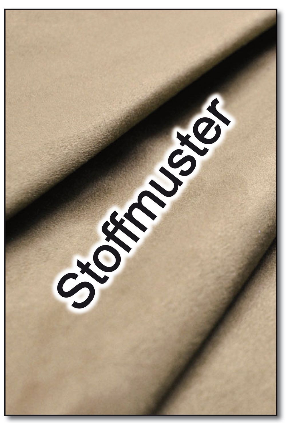 Stoffmuster: Möbelstoff deluxe - Chateau - Uni Beige 