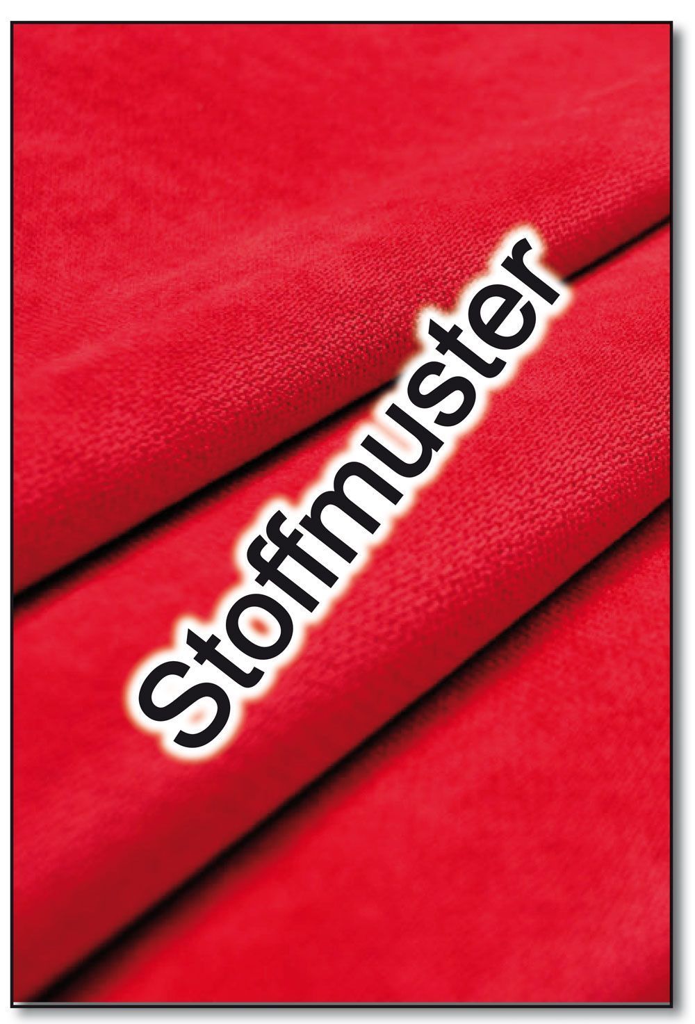 Stoffmuster: Möbelstoff deluxe - Versailles - Uni Rot 