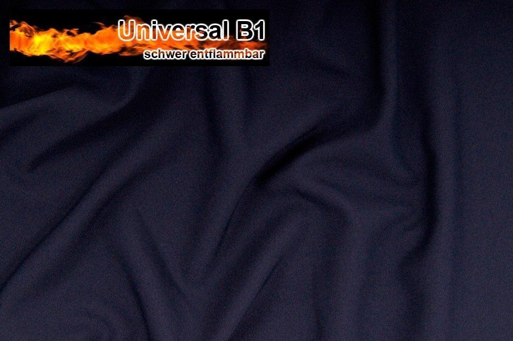 Universal Stoff B1 - schwer entflammbar - Nachtblau - 2,0 Meter 
