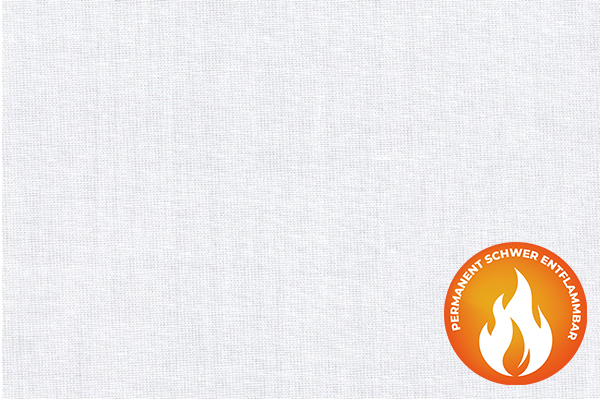 Nessel permanent schwer entflammbar - Weiß - 310 cm 