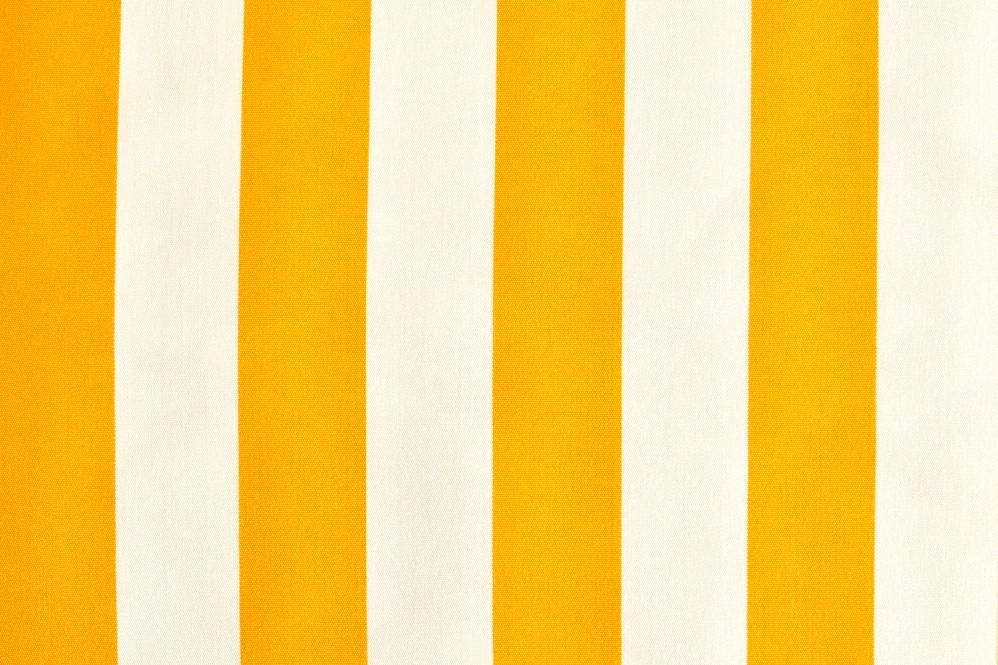 Outdoor-Stoff Palma - Blockstreifen  - 60 cm breit Gelb/Weiß