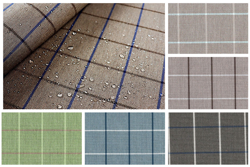 Outdoor-Stoff Spain Sun - Karo 