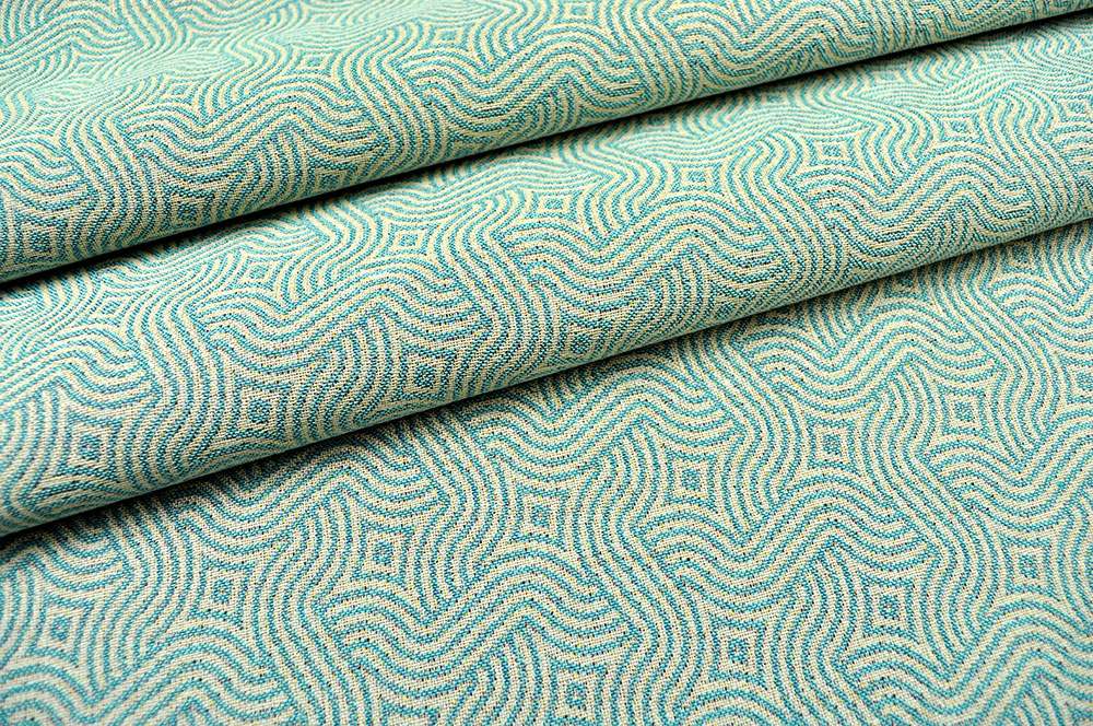 Outdoor-Stoff Gobelin - Monterrey - Mint/Creme 