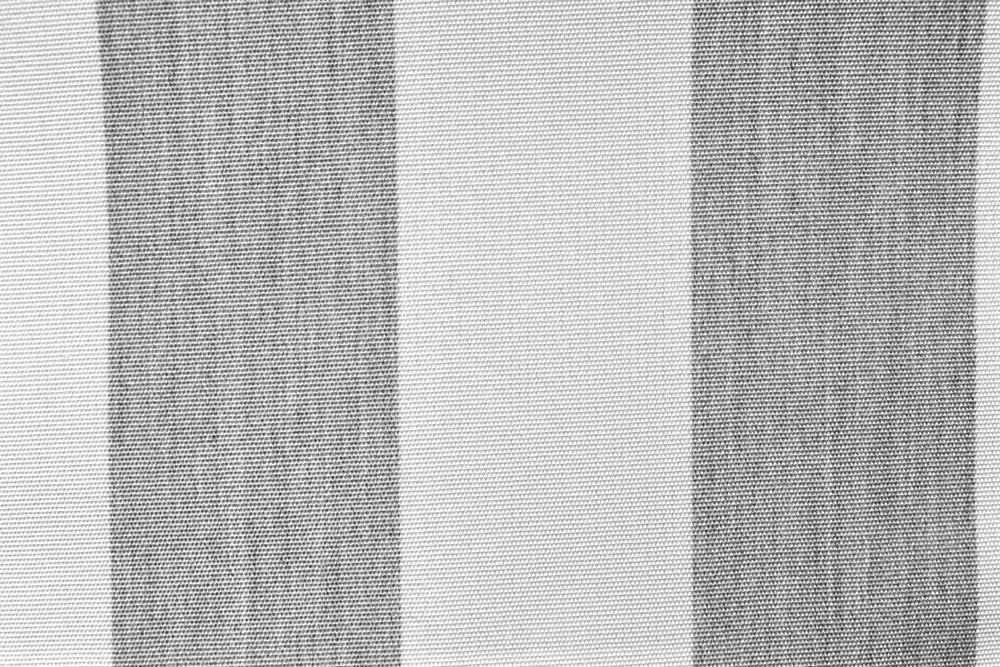 Outdoor-Möbel- und Markisenstoff - Blockstreifen Hellgrau/Weiß