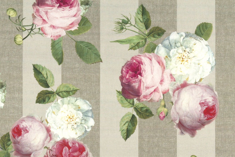 Outdoor-Stoff Dralon® - Blütenstreifen Elena 