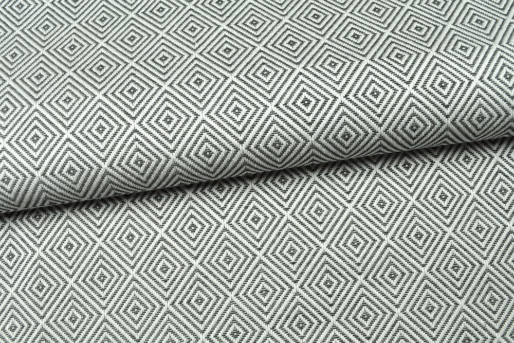 Outdoor-Jacquard Dralon® - Raute - Grau 