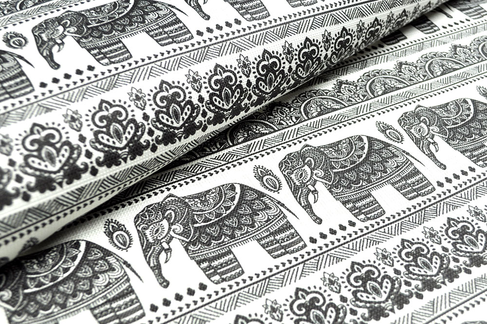 Outdoor-Stoff - Große Elefanten 