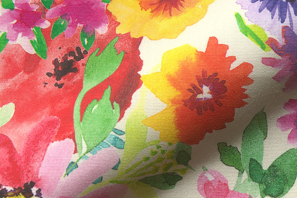 Outdoor-Stoff Dralon® - Digitaldruck - Blumen-Garten 