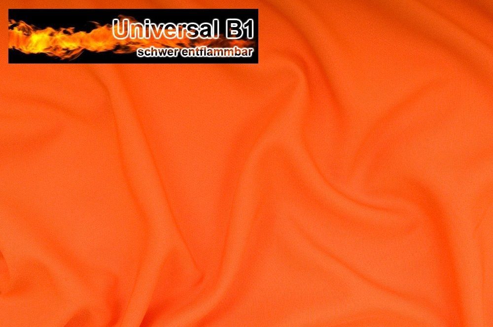 Universal Stoff B1 - schwer entflammbar - Orange - 2,0 Meter 