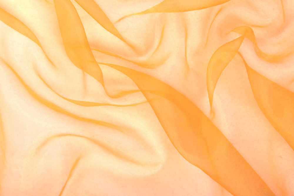 Organza - permanent schwer entflammbar - 300 cm Orange