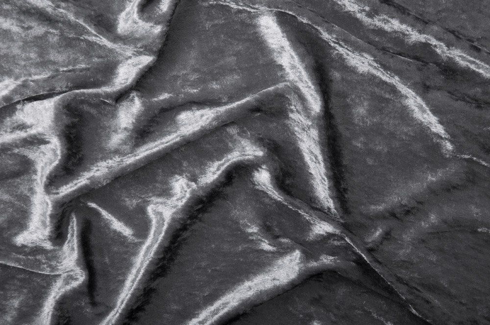 Pannesamt B1 - schwer entflammbar - Grau - 2,0 Meter 