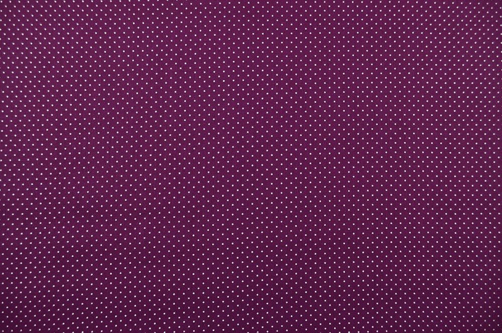 Patchwork-Stoff Léger - Small Dots - Lila/Weiß - 3,0 Meter 