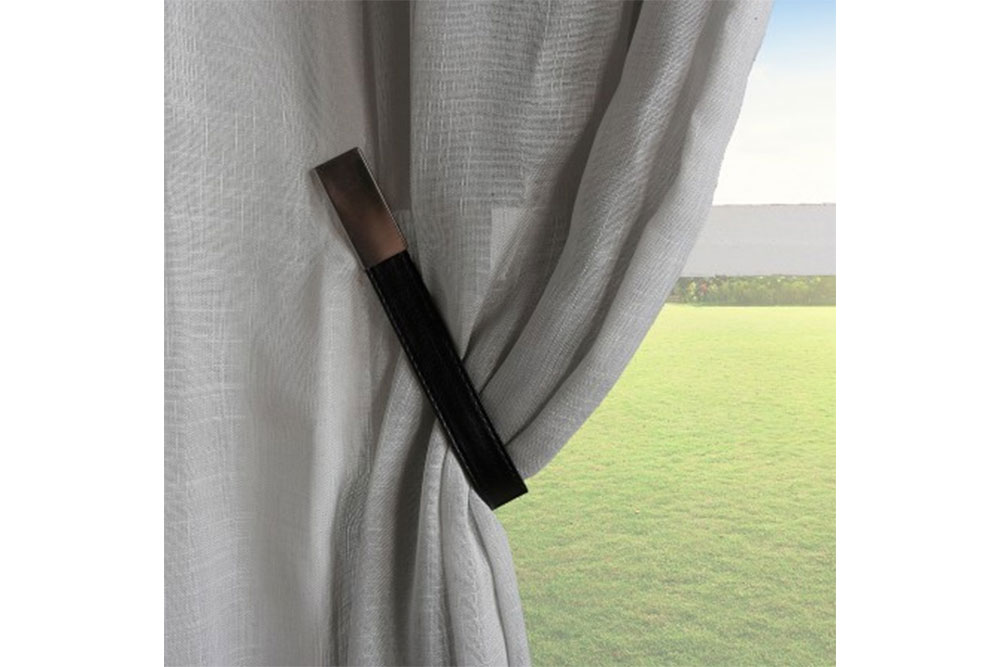 Raffhalter Kunstleder - magnetisch - Schwarz 