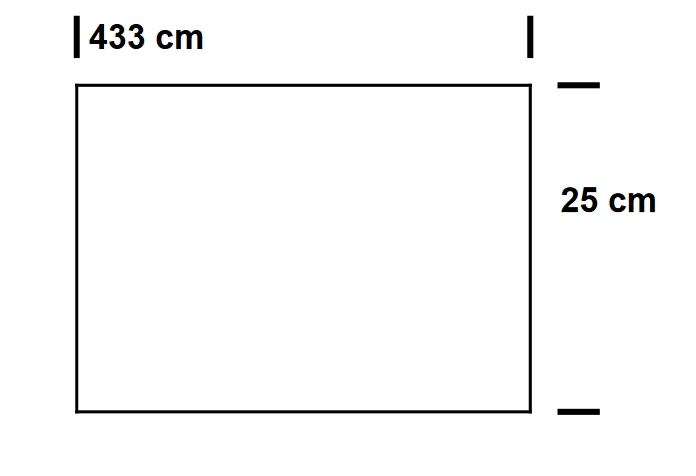 Fertig-Gardine - Satin - a: 433 x b: 25 cm - Silber 