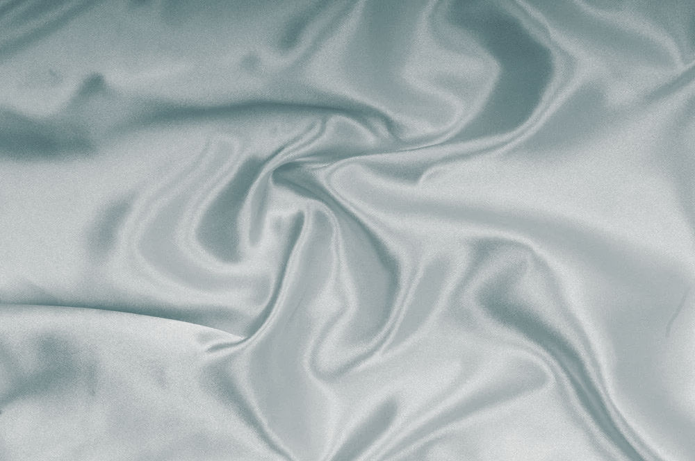 Fertig-Gardine - Satin - a: 433 x b: 25 cm - Silber 