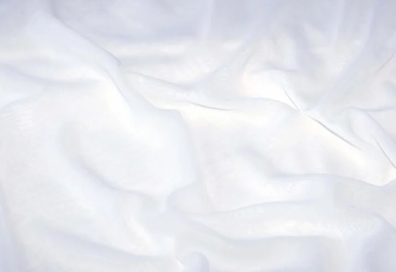 Fertig-Gardine linke + rechte Seite - Chiffon - a: 176 x b: 130 cm - Weiß 