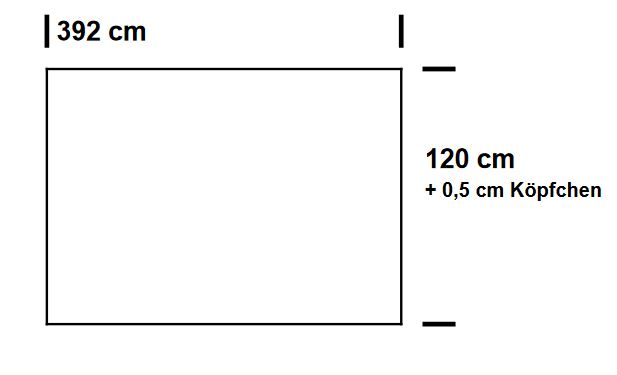 Fertig-Gardine - Voile - a: 392 x b: 120 cm - Champagner 