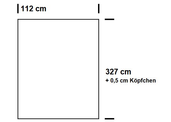 Fertig-Wärmevorhang Alaska - a: 112 x b: 327 cm - Rot 