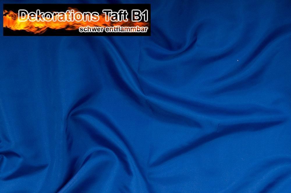 Dekorations Taft B1 - schwer entflammbar - Royalblau - 2,0 Meter 