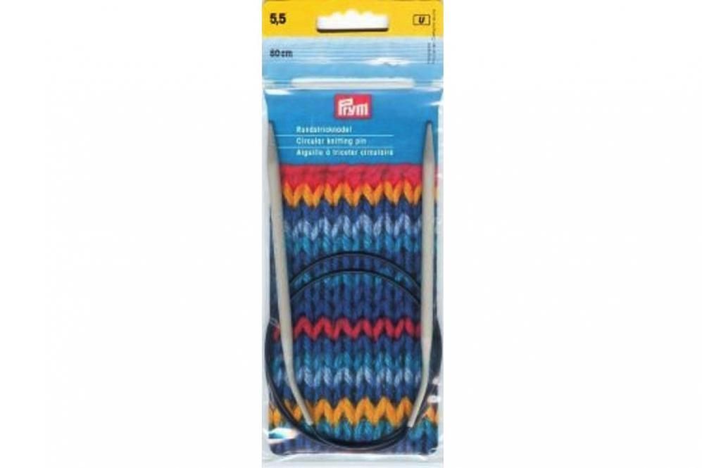Rundstricknadeln Prym 80 cm - 5,5 mm Grau ALU 
