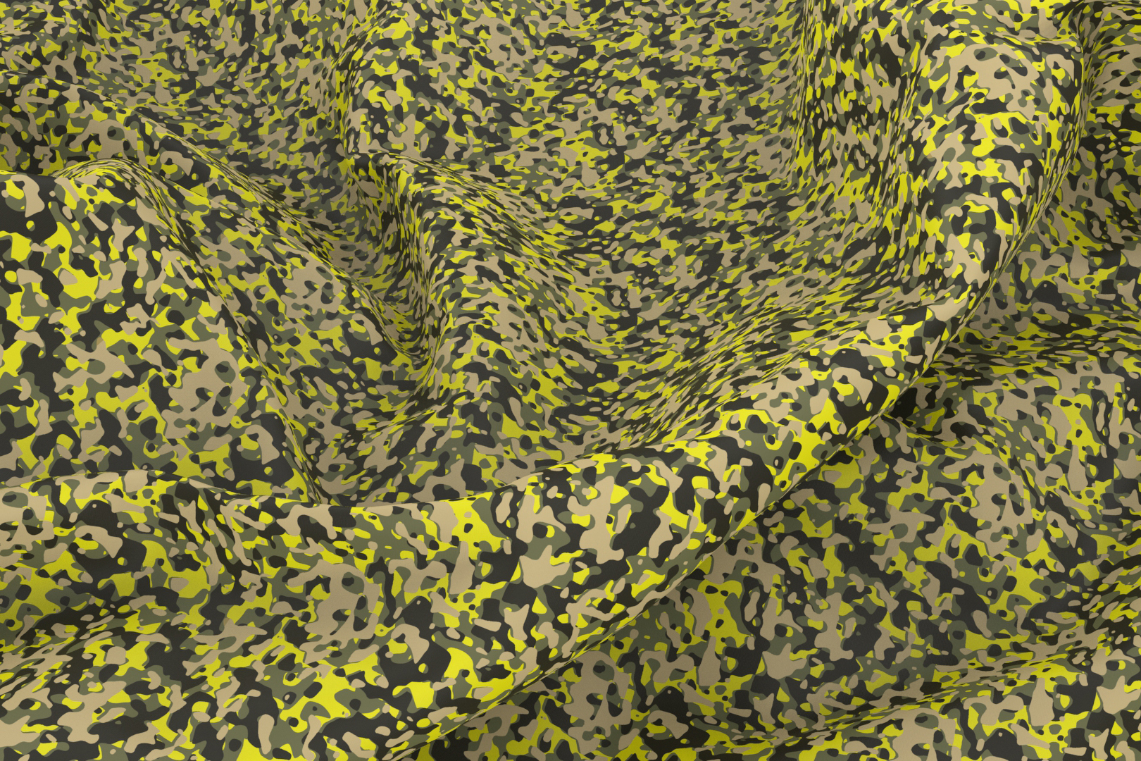 Nano-Softshell - Neon Camouflage Gelb