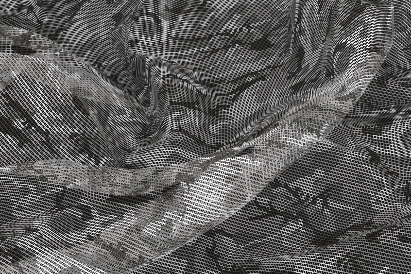 Moskitonetz-Stoff - Schneetarn 