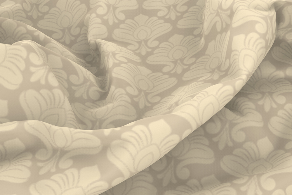 Blackout perm. scher entflammbar - Barock Garten Klassik Creme