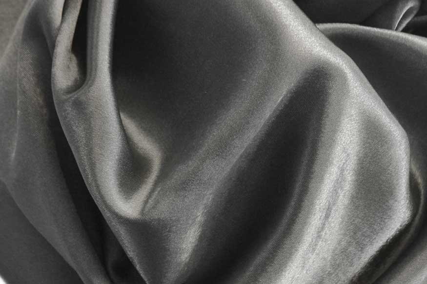 Satin - schwer entflammbar Grau