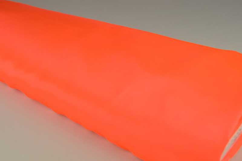 Satin Stoff Neon-Orange