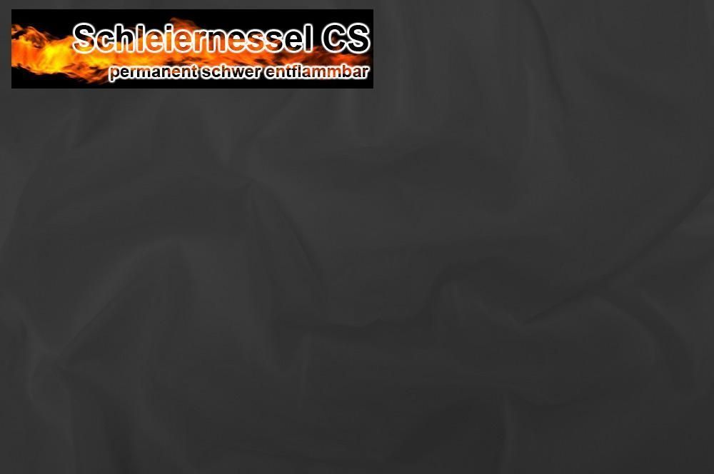 Schleiernessel - Trevira CS - 520 cm - Farbgruppe I Schwarz