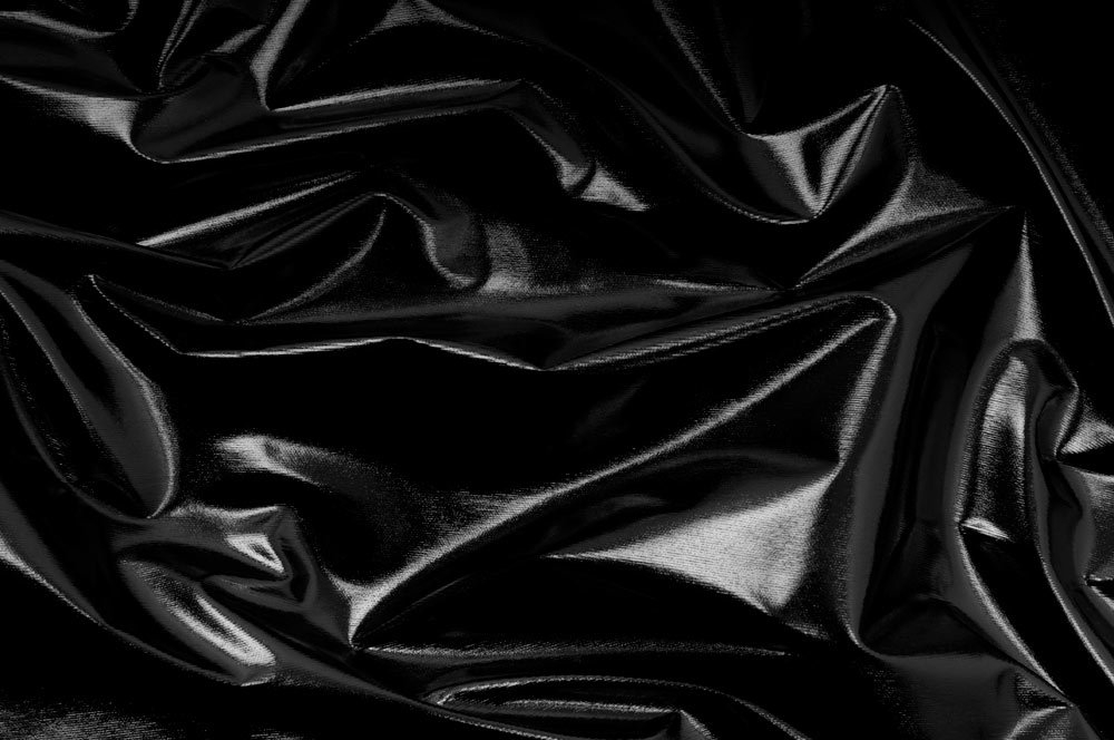 Lack-Stoff - Lacktex - Lackleder - Schwarz - 1,0 Meter 