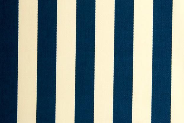 Segeltuch gestreift 2,5 cm Nachtblau-Natur