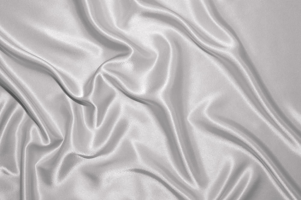 Echte Seide - Stretch - Hellgrau 