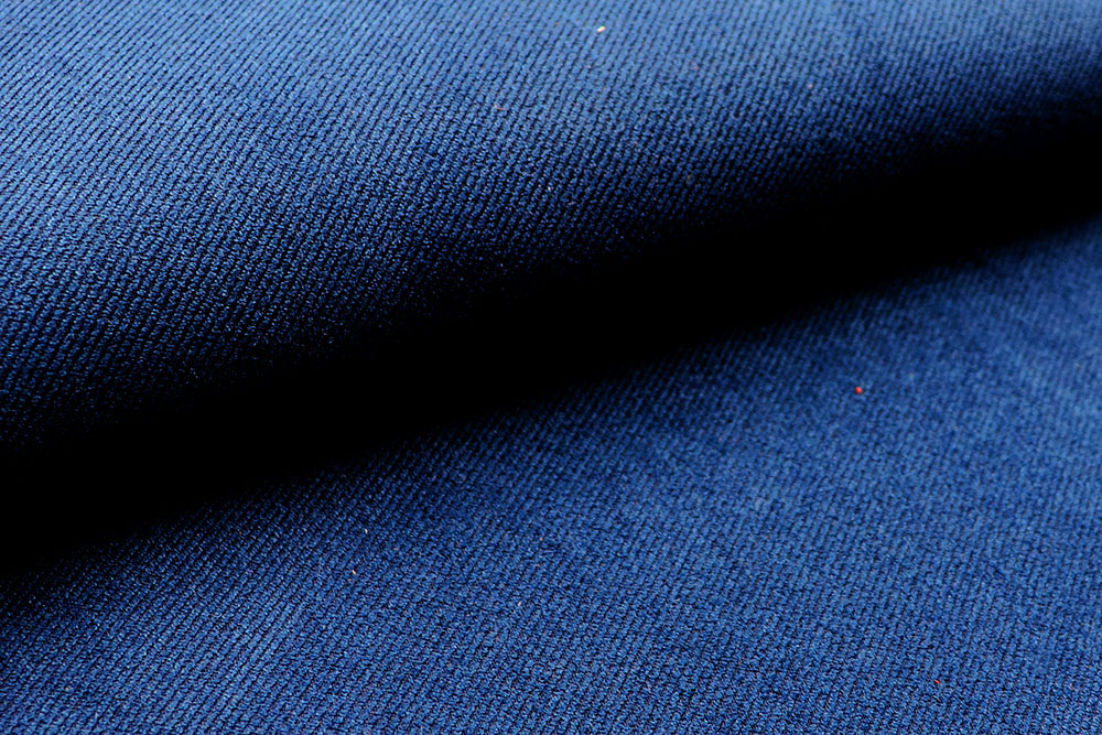 Möbelstoff wasserabweisend - Mitternachtsblaue Streifen 